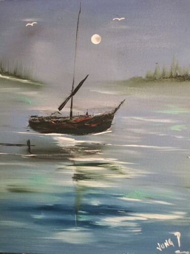 Peinture intitulée "Quiet dream (7)" par Pascal Jung, Œuvre d'art originale, Huile