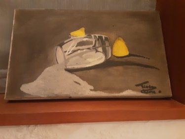 Painting titled "Lemon" by Tiago Dinis Ribeiro, Original Artwork, Oil