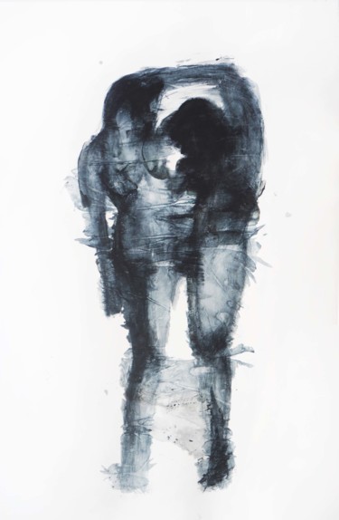 Peinture intitulée "(Untitled V) Cleava…" par Cynthia Gregorova, Œuvre d'art originale, Acrylique