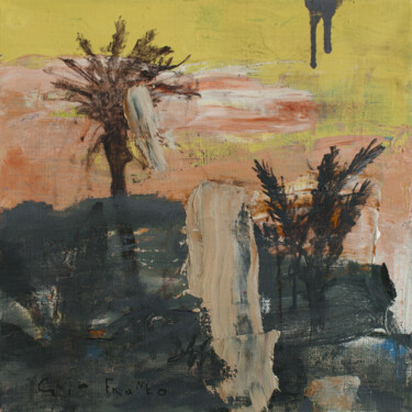 Painting titled "Untitled" by Glib Franko, Original Artwork, Oil Mounted on Wood Stretcher frame