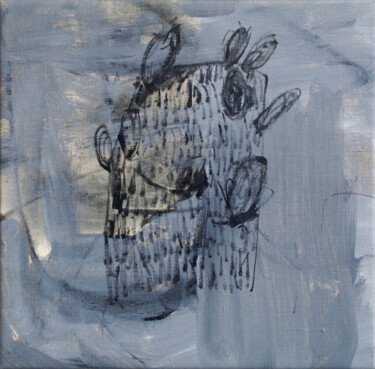 Painting titled "Transparency" by Glib Franko, Original Artwork, Oil Mounted on Wood Stretcher frame