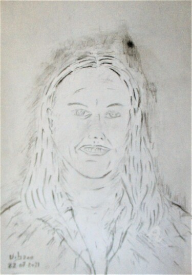 Drawing titled "Anne" by Roberto Urbano, Original Artwork, Pencil