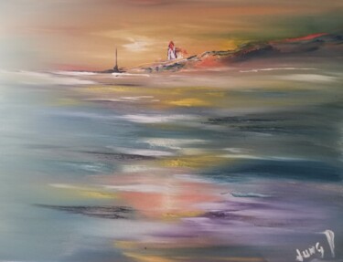 Peinture intitulée "El Pharo Fossalta (…" par Pascal Jung, Œuvre d'art originale, Huile