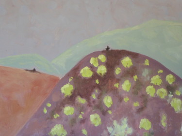 Painting titled "les collines de la…" by Giulia Archer, Original Artwork, Oil