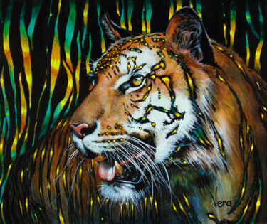 Peinture intitulée "Shimmer" par Sergey And Vera, Œuvre d'art originale, Huile Monté sur Châssis en bois