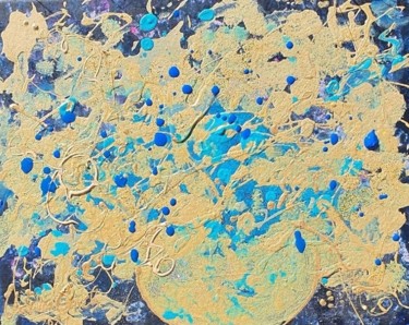 绘画 标题为“Chinese Golden flow…” 由Ursula Gnech, 原创艺术品, 丙烯