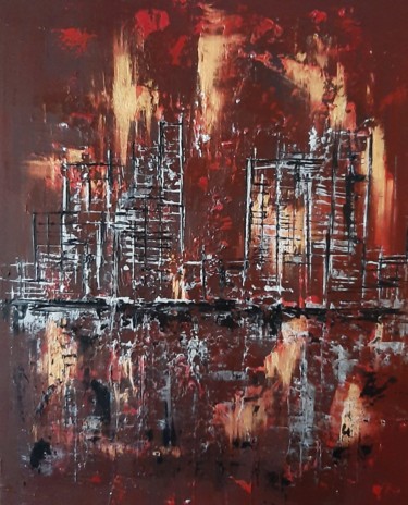 Peinture intitulée "Vestiges" par Patrice Poidevin, Œuvre d'art originale, Acrylique