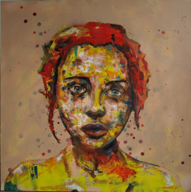Peinture intitulée "La jaunisse" par Pascal Fairier, Œuvre d'art originale, Acrylique