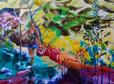Peinture intitulée "Cévennes 2" par Marc Declercq, Œuvre d'art originale, Huile