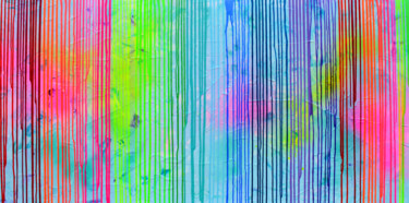 Painting titled "Melted Rainbow 2" by Tiberiu Soos, Original Artwork, Acrylic