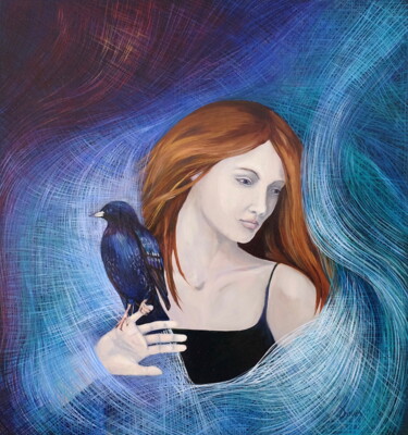 Painting titled "Murmur" by Dawn Rodger, Original Artwork, Oil