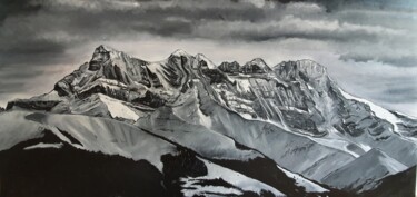 绘画 标题为“Dent du Midi” 由Ludovic Perrenoud, 原创艺术品, 油