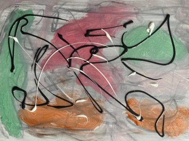 Painting titled "la fidelité" by Olivier De Pooter, Original Artwork, Acrylic