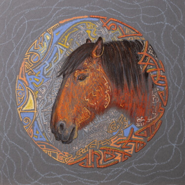 "The Keeper of winter" Peinture intitulée ""The Keeper of wint…" par Fefa Koroleva, Œuvre d'art originale, Acrylique
