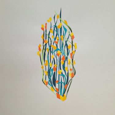 Wild herbs Collages titulada "Wild herbs" por Marina Geipel, Obra de arte original, Collages