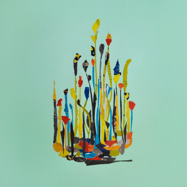 Blumengruss Collages titled "Blumengruss" by Marina Geipel, Original Artwork, Collages
