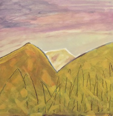 「les collines de la…」というタイトルの絵画 Giulia Archerによって, オリジナルのアートワーク, オイル