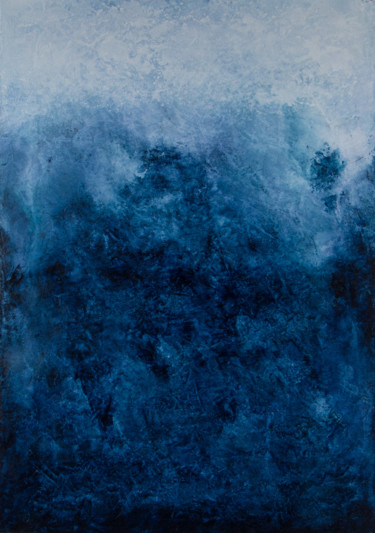 Schilderij getiteld "Flux" door Stefan Fierros, Origineel Kunstwerk, Acryl Gemonteerd op Frame voor houten brancard