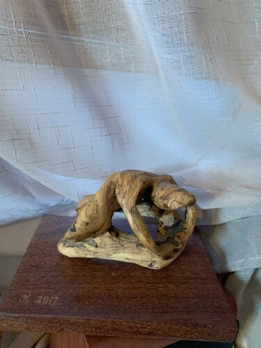 Sculpture intitulée "Abandon" par Artkris, Œuvre d'art originale, Bois