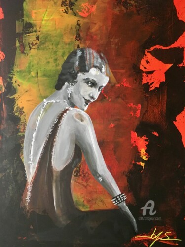 N'y pense même pas un instant ! Peinture intitulée "N'y pense même pas…" par Iconbys, Œuvre d'art originale, Acrylique Monté sur Châssis en bois