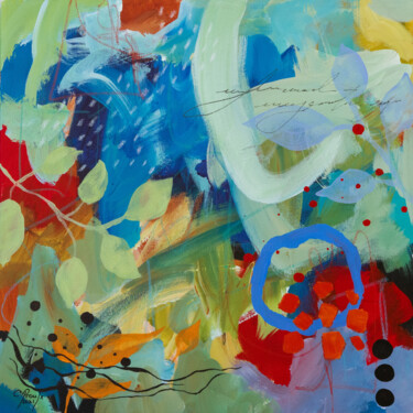 绘画 标题为“Botanica 3” 由Chantal Proulx, 原创艺术品, 丙烯 安装在木质担架架上