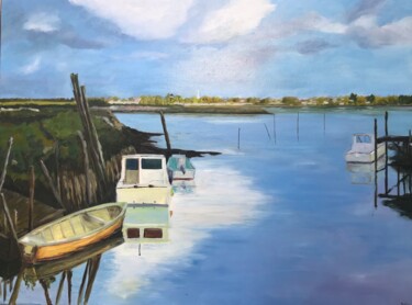 Pintura titulada "Île de ré La couarde" por Solene Briere, Obra de arte original, Oleo