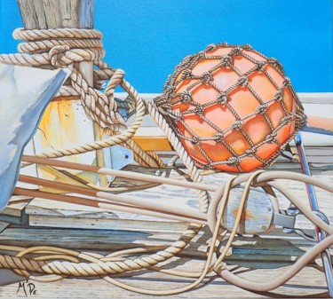 Painting titled "enchevêtrement" by M'Do, Original Artwork, Acrylic