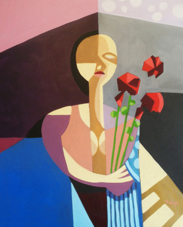 Painting titled "So much love" by Federico Oscar Federico Gonzalez C, Original Artwork, Oil