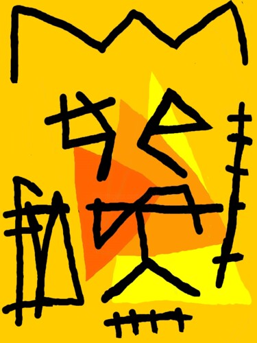 数字艺术 标题为“the king” 由Franck Vidal, 原创艺术品, 数字油画
