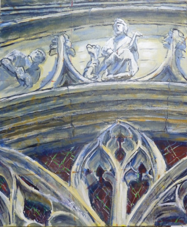 Peinture intitulée "prétention" par Philippe Lasselin, Œuvre d'art originale, Acrylique
