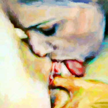 Love kiss Arts numériques intitulée "Love kiss" par Tobias Ginski, Œuvre d'art originale, Peinture numérique