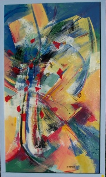 Peinture intitulée "- je réveillerai l'…" par Anne-Frédérique Ferret, Œuvre d'art originale, Huile