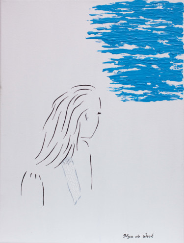 绘画 标题为“Avocat.E” 由Olga De Weck, 原创艺术品, 丙烯