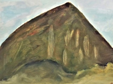 「les collines de la…」というタイトルの絵画 Giulia Archerによって, オリジナルのアートワーク, オイル その他の剛性パネルにマウント