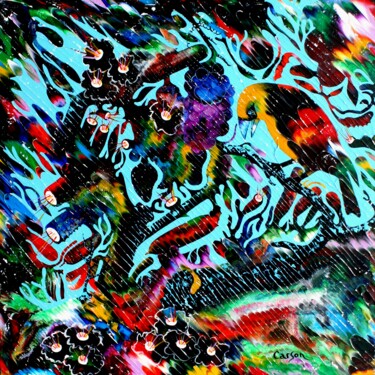 绘画 标题为“Chant printanier II…” 由Charles Carson, 原创艺术品, 丙烯