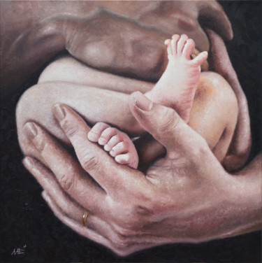 Painting titled "THE HEIR" by Artem Lozhkin, Original Artwork, Oil