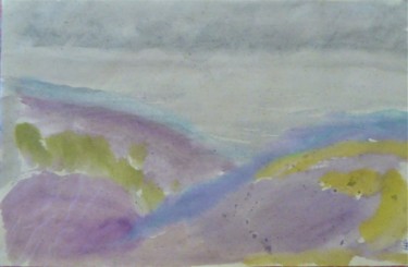 「ciel gris sur les c…」というタイトルの絵画 Giulia Archerによって, オリジナルのアートワーク, 水彩画