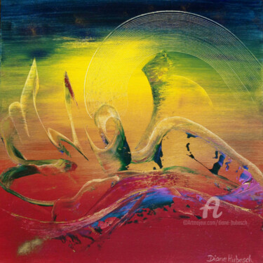 102.Danse Sacrée - Ciel et Terre 「102.Danse Sacrée -…」というタイトルの絵画 Diane Hubeschによって, オリジナルのアートワーク, アクリル artwork_cat.にマウント