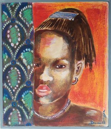 Juste là, silencieuse présence... Peinture intitulée "Juste là, silencieu…" par Dominique Drujon, Œuvre d'art originale, Acrylique Monté sur Châssis en bois