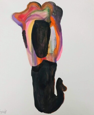 Peinture intitulée "Bandana" par Guizard, Œuvre d'art originale, Acrylique