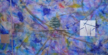 "Equilibrio precario" Painting titled ""Equilibrio precari…" by Donato Larotonda, Original Artwork, Acrylic Mounted on Wood Panel