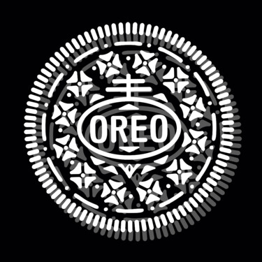 绘画 标题为“Oreo Cookie 2” 由Tony Rubino, 原创艺术品, 丙烯 安装在木质担架架上
