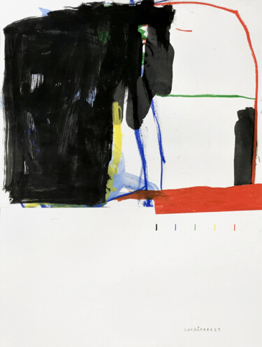 Peinture intitulée "UNTITLED I PANORAMA" par Luc Pierre, Œuvre d'art originale, Encre