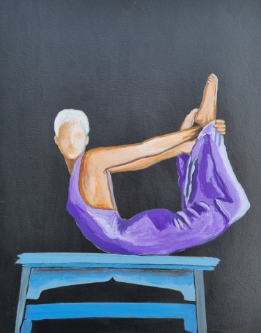 Painting titled "Etude 01" by Sophie Ackermann, Original Artwork, Acrylic