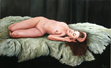 Light sleep Painting titled "Light sleep" by Oleg Baulin, Original Artwork, Oil