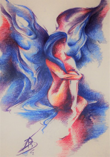 图画 标题为“Higher Self Impleme…” 由Dominika Bartková, 原创艺术品, 粉彩