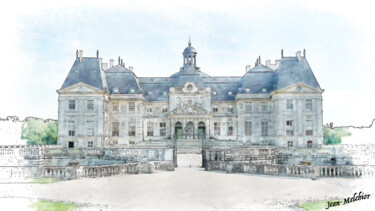 数字艺术 标题为“Château de Vaux-Le-…” 由Jamy Delpias, 原创艺术品, 数字油画