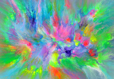 Painting titled "Earth Energy" by Tiberiu Soos, Original Artwork, Acrylic