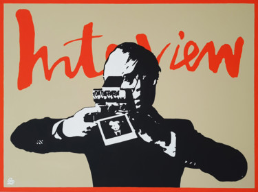 Painting titled "Interview" by Stan, Original Artwork, Acrylic