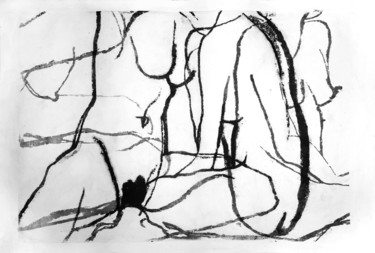 印花与版画 标题为“Bez tytułu 4” 由Luiza Kasprzyk, 原创艺术品, Collagraphy